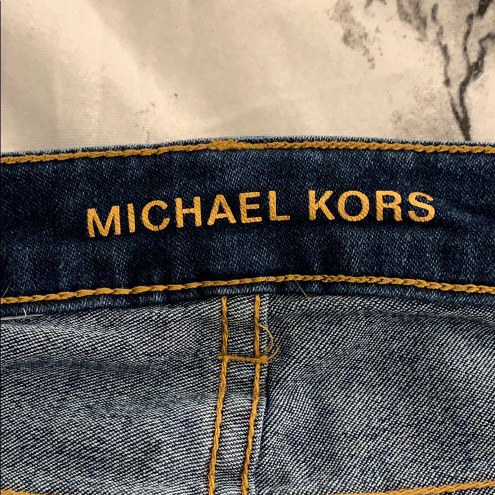 Michael Kors Dark Wash Skinny Jeans - 6 - Picture 6 of 10